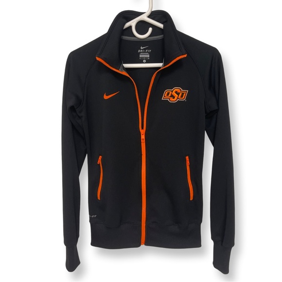 Nike OSU Cowboys Dri-Fit Full Zip Jacket Women’s Small Black - Picture 1 of 7